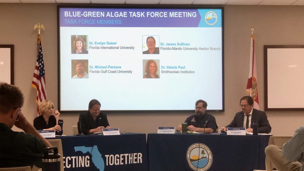 Florida’s Blue-Green Algae Task Force met June 4 at the UF/IFAS North Florida Research & Education Center – Suwannee Valley in Live Oak. (Natalie van Hoose photo)