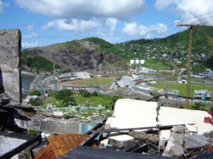 Damage from Hurricane Ivan in Grenada (madmack66, CC BY 2.0, via Wikimedia Commons)