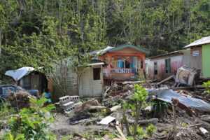 Hurricane Maria destruction on Dominica (DFID - UK Department for International Development, CC BY 2.0, via Wikimedia Commons)