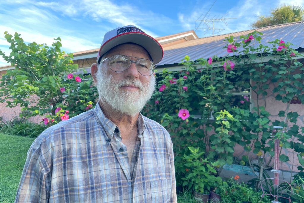 Steve Salem lives in a rust-colored ranch-style house with his wife along the Ribault River. (Credit: Amy Green/Inside Climate News)