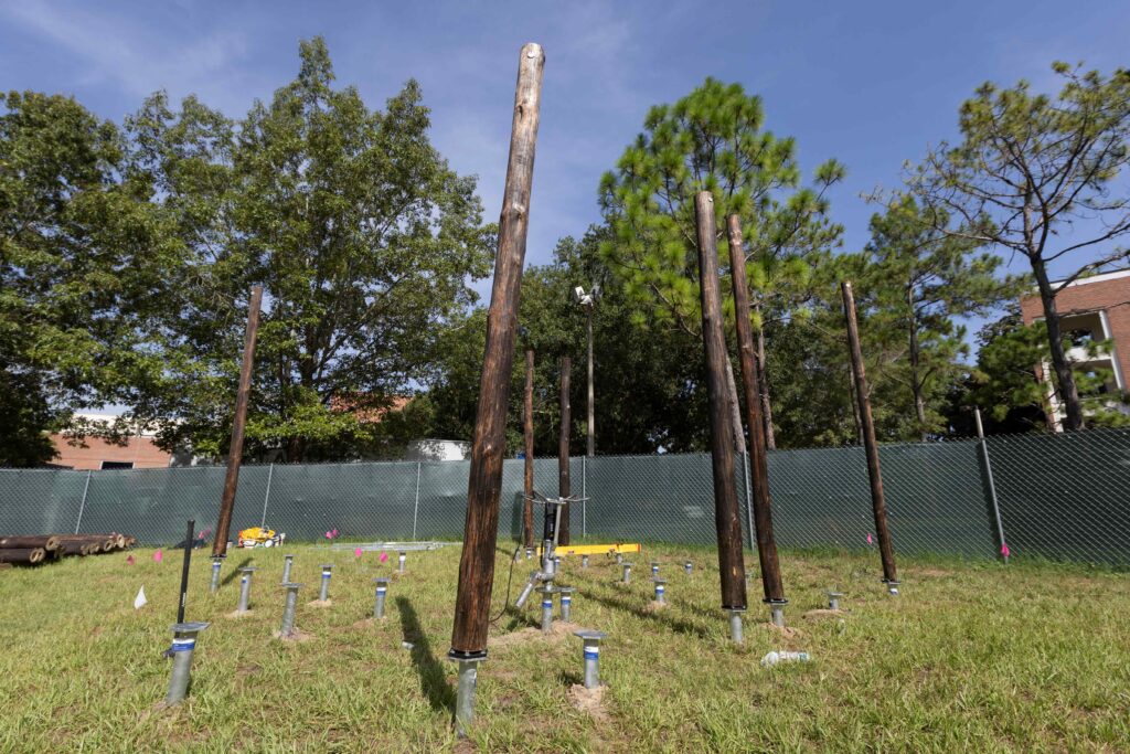 The project as seen during construction last week. (Photo by Tyler Jones, UF/IFAS)