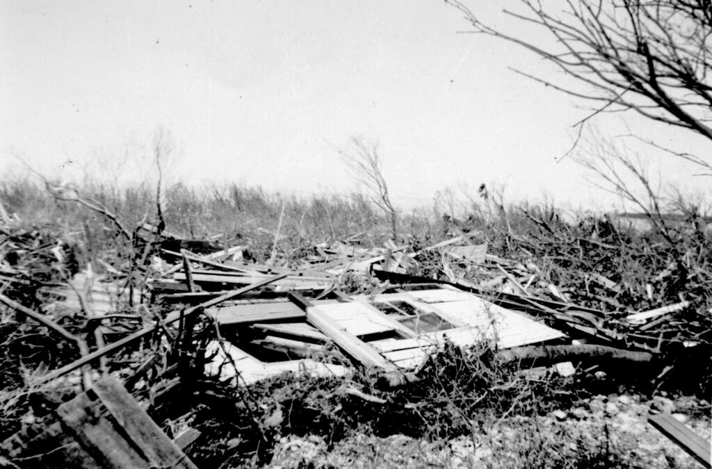 A building destroyed by the 1935 Labor Day hurricane (Monroe County Library Collection, CC BY 2.0, via Wikimedia Commons)