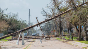 Damage caused by Hurricane Laura (iStock image)