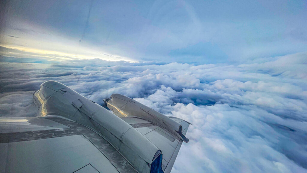 A view of Tropical Storm Idalia slamming into Florida’s Big Bend in late August 2023 (Photo: NOAA/Atlantic Oceanographic and Meteorological Laboratory)