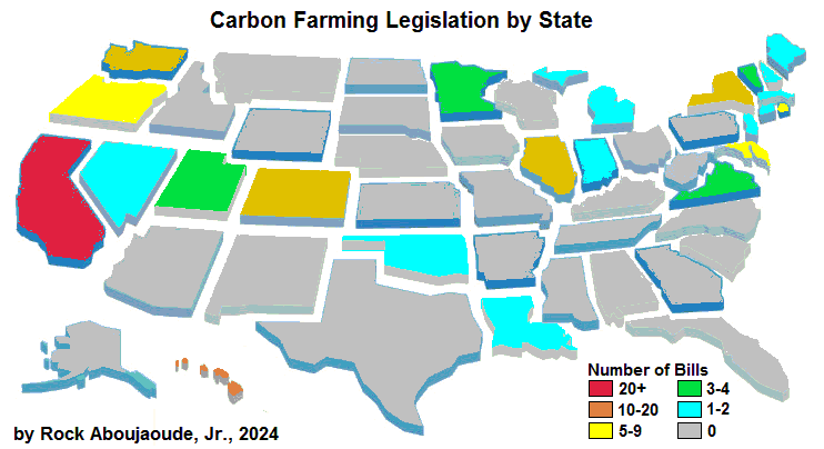 Carbon Farming Legislation by State (Rock Aboujaoude)