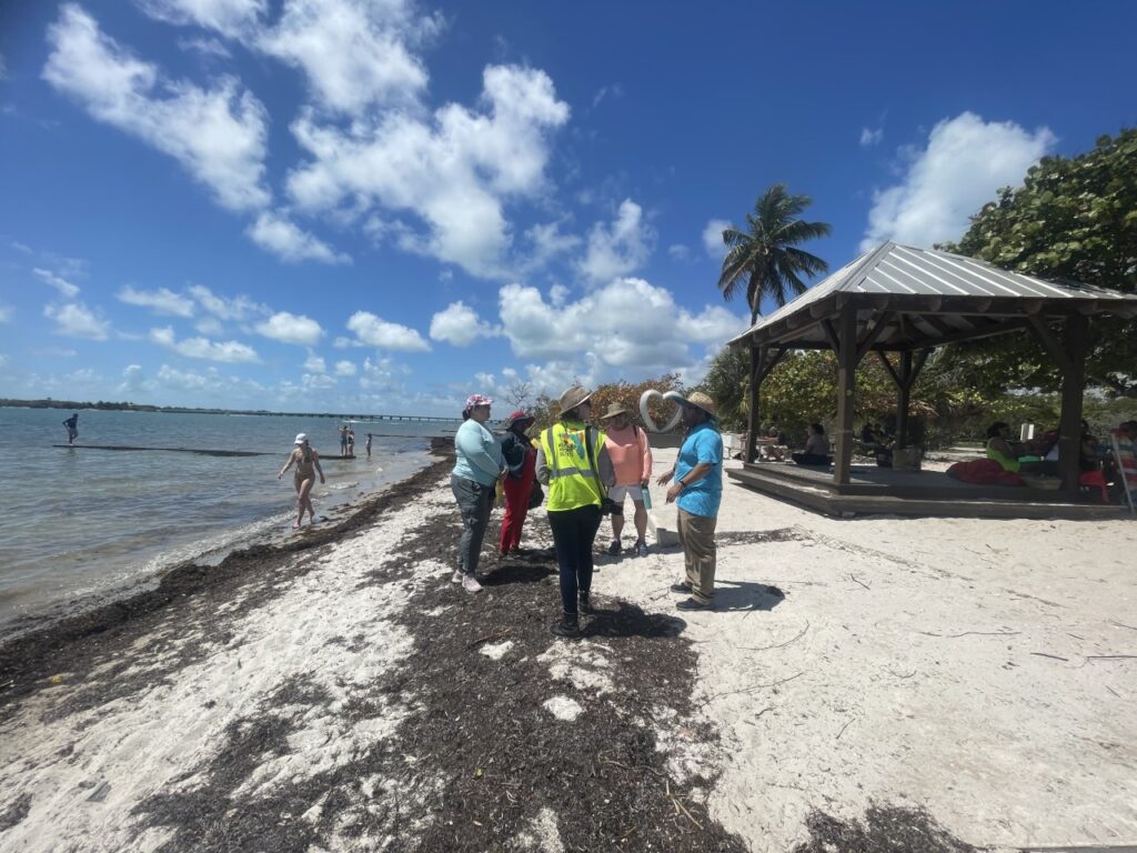 A workshop conducted at Virginia Key for the Florida Public Archaeology Network's Heritage Monitoring Scouts program (Image courtesy of Sara Ayers-Rigsby)