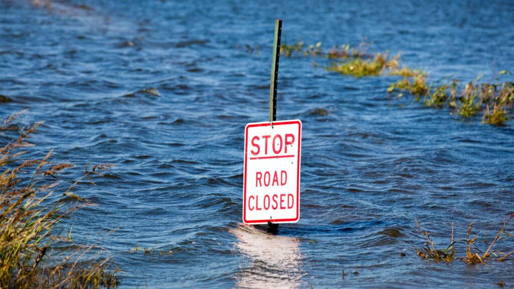 A flooded road in Florida (iStock image)