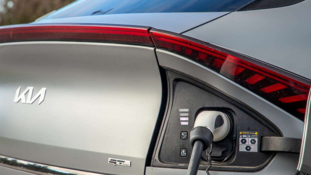 A Kia EV6 electric vehicle charging (iStock image)