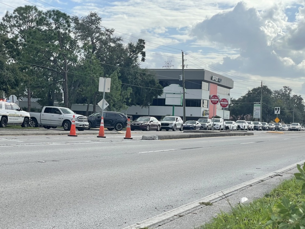 A line for gas after Hurricane Milton (Environment Florida/TPIN)