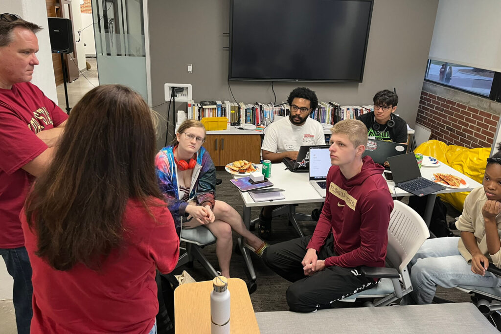 During the 24-hour event, students had the chance to connect with peers and industry professionals to develop innovative solutions. (Innovation Hub)