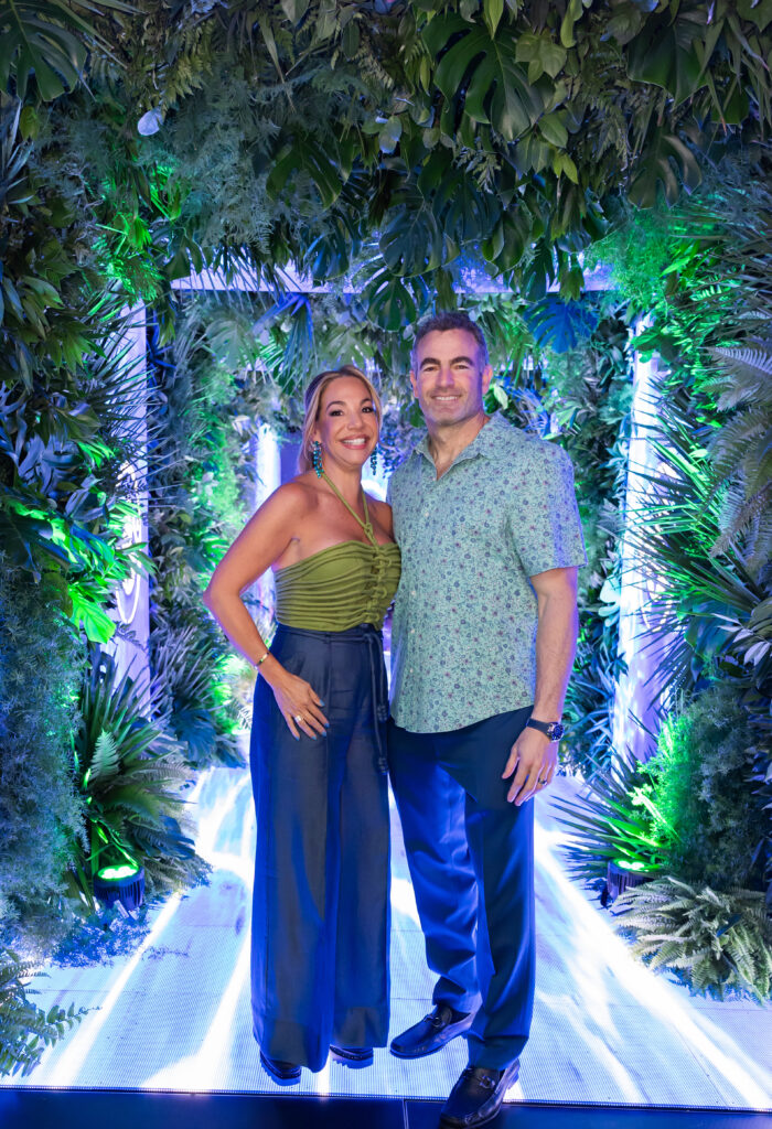 VoLo Foundation co-founders and Trustees David S. Vogel and Thais Lopez Vogel at the organization's 10-Year Celebration at Admiral’s Cove in Jupiter on Dec. 13. (Photo courtesy of VoLo Foundation)